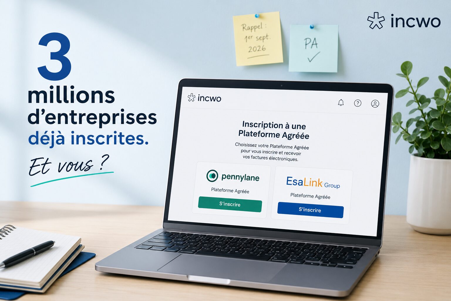Annuaire Facturation électronique : inscription Plateforme Agréée